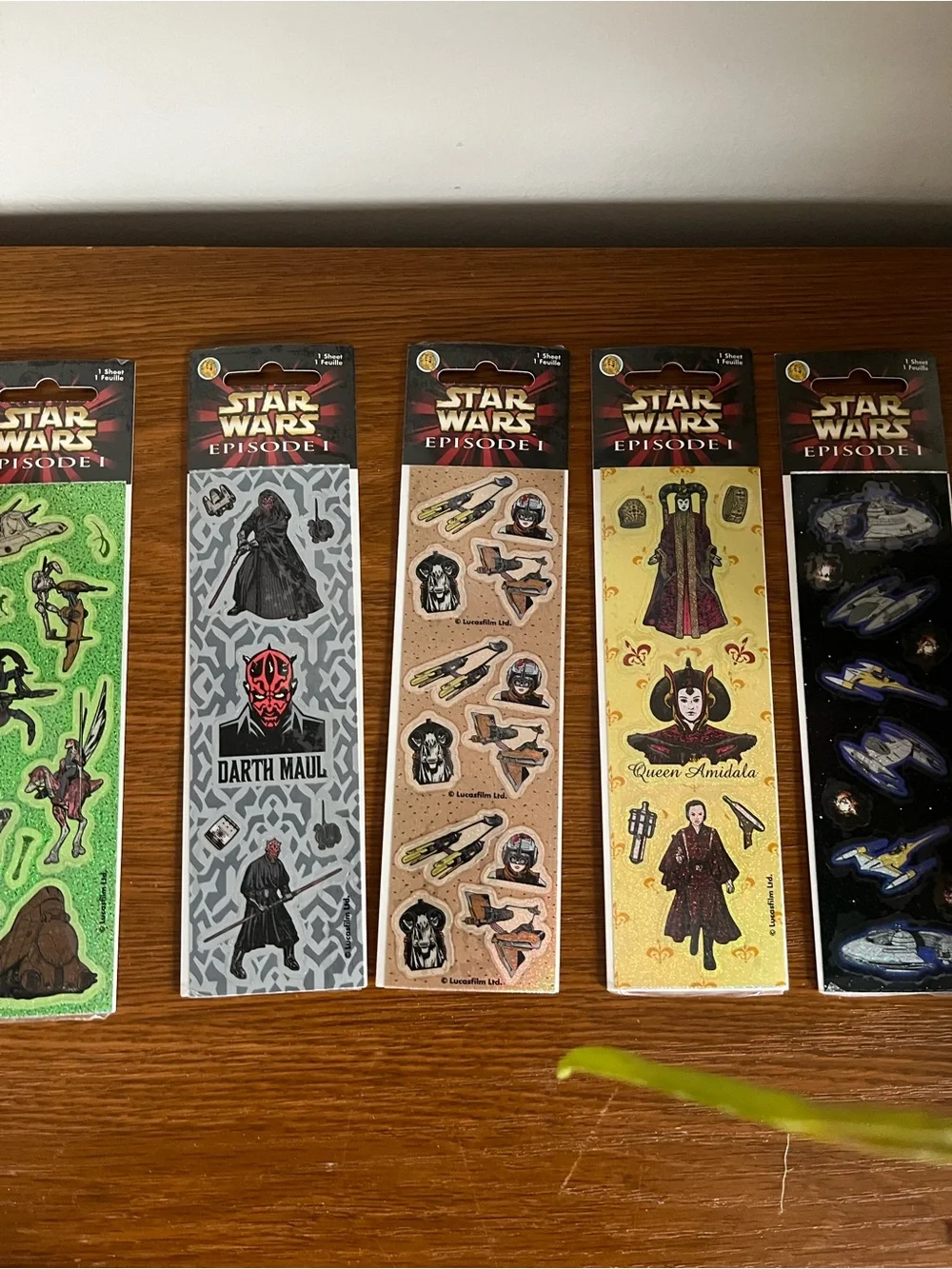 Lot of Sandylion Prismatic Vintage Star Wars Episode 1 Stickers